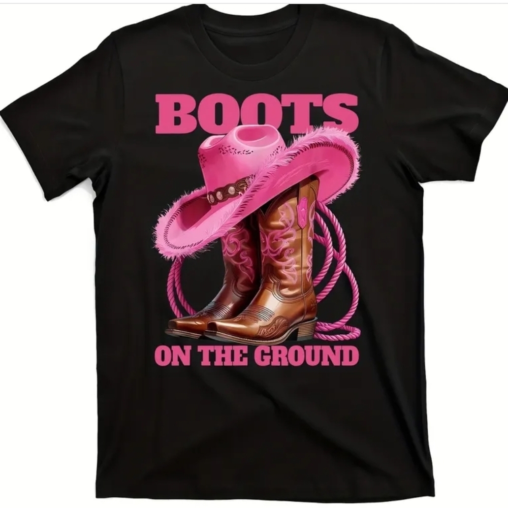 Black and Pink Graphic Tee